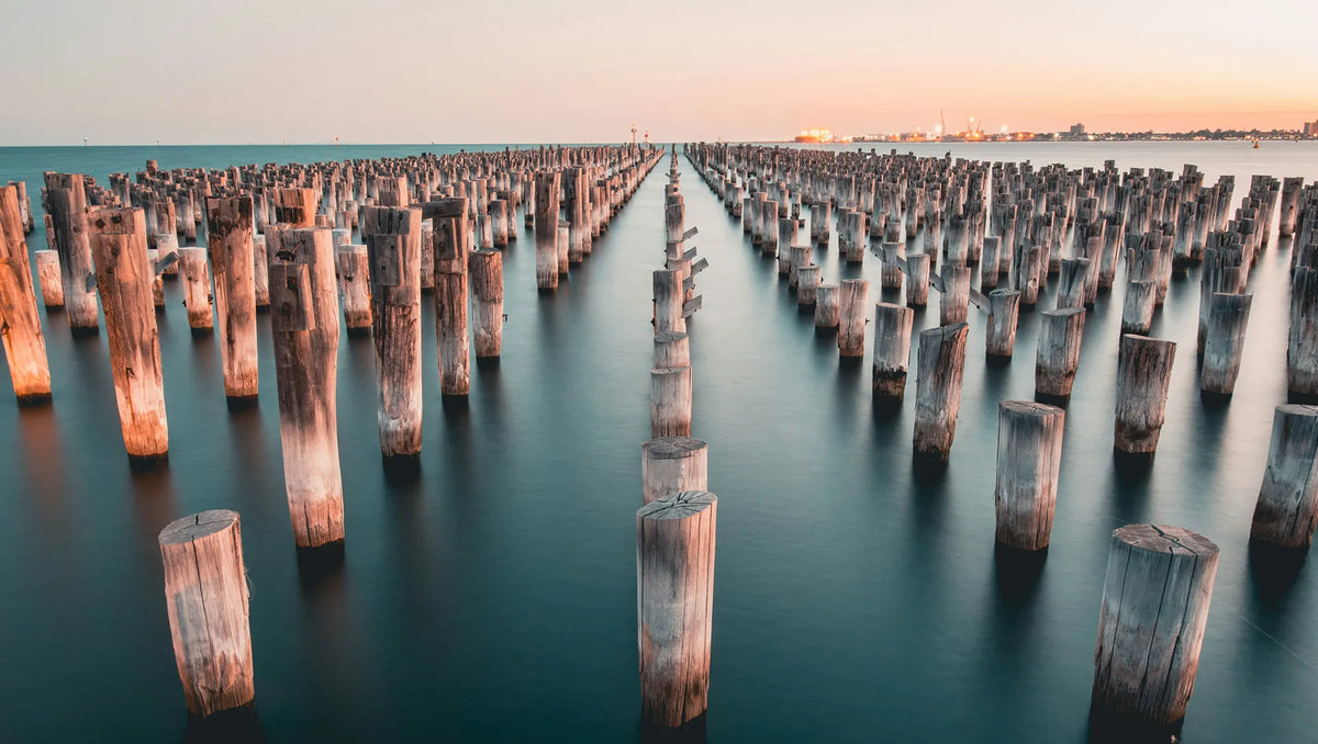 Melbourne Docklands Victoria waterfront at dusk, featured destination in True Blue Pen Pals Australian exploration letters for curious kids