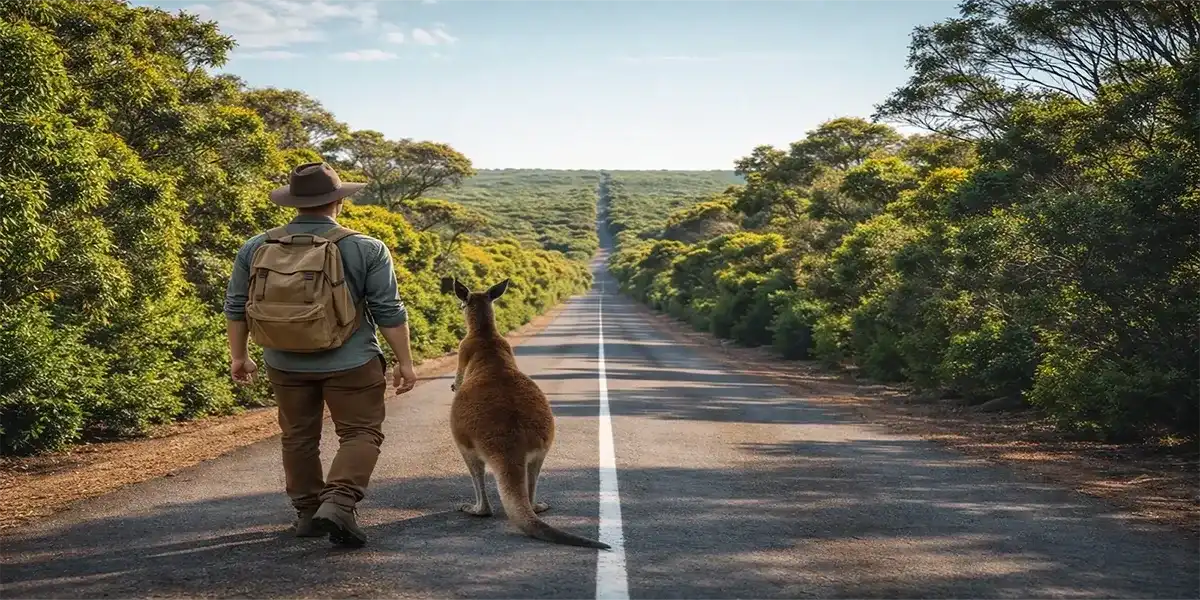 Dusty the Explorer and Boomer the kangaroo, the beloved characters from True Blue Pen Pals monthly Australian adventure letters for kids