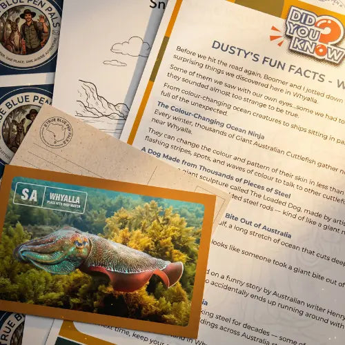 Educational materials for colouring and activities.